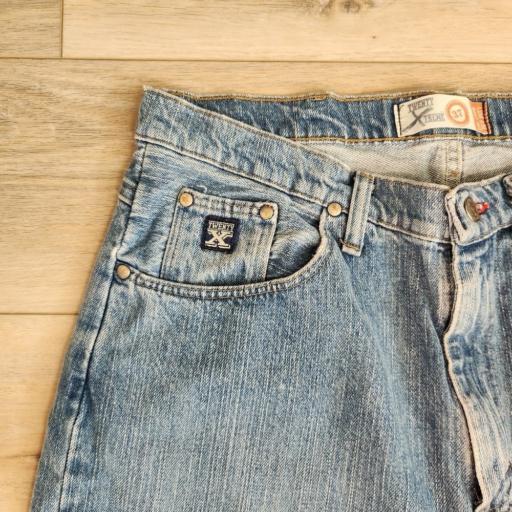 Wrangler 20Xtreme Low Rise Boot Cut Jeans Mens Size 35x32 Medium Wash Denim - Picture 4 of 8